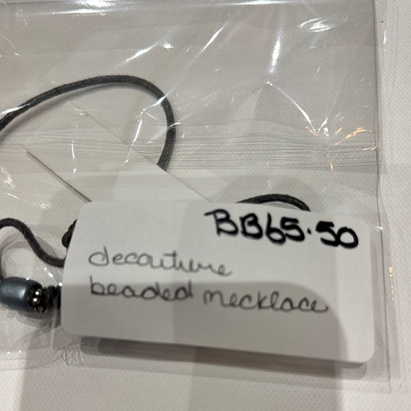 decouture - Elegant Blue Beaded Statement Necklace - Picture 6 of 6